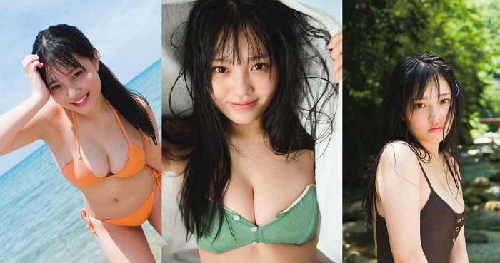 鈴原すず”巨乳でキュートな”水着グラビア画像